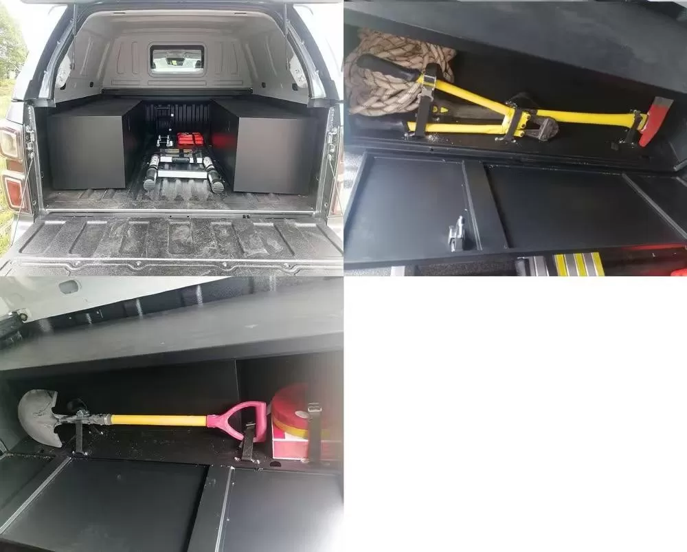 Модифицированный пикап Isuzu D-MAX со съемным водонепроницаемым навесом для безопасного хранения груза